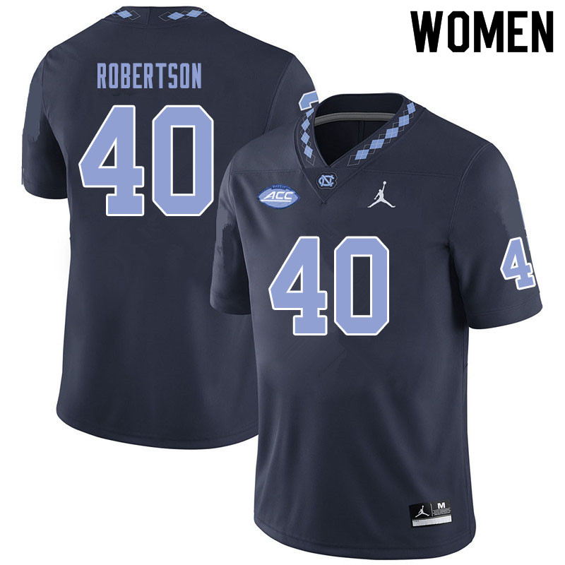 Jordan Brand Women #40 William Robertson North Carolina Tar Heels College Football Jerseys Sale-Blac